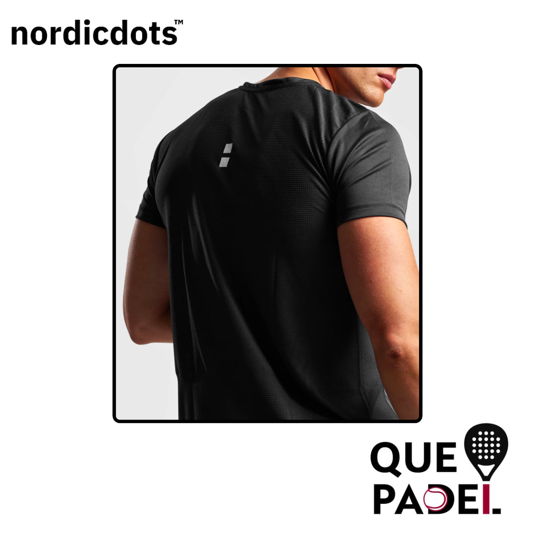 Nordicdots Performance Tee Hombre Negra